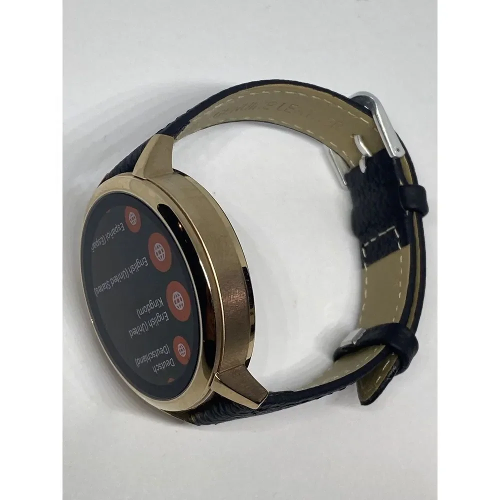 Fossil Venture HR Gen 4 FTW6020 Women Black Leather Digital Sport Smartwatch